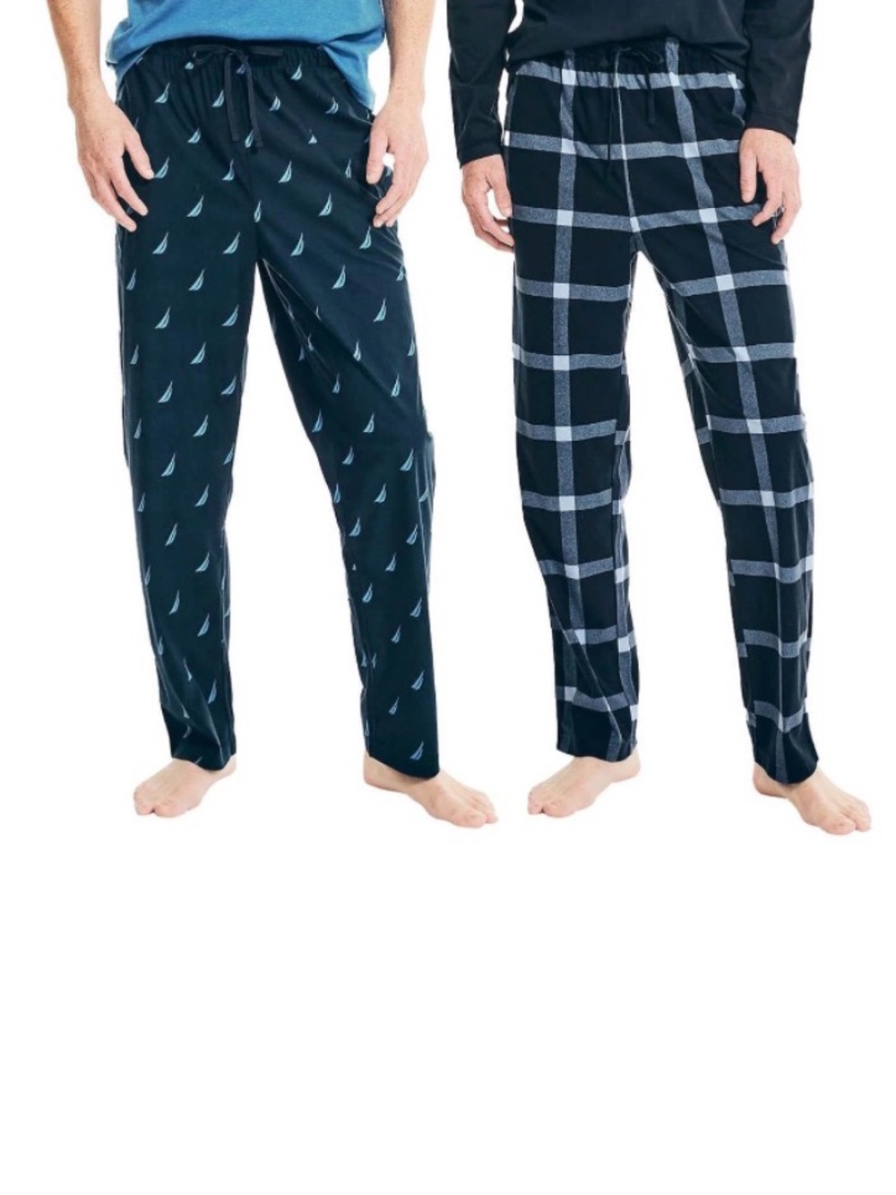 Nautica Men’s Sleepwear Soft Fleece Pajama Pants Set 2 Pack Navy Size S